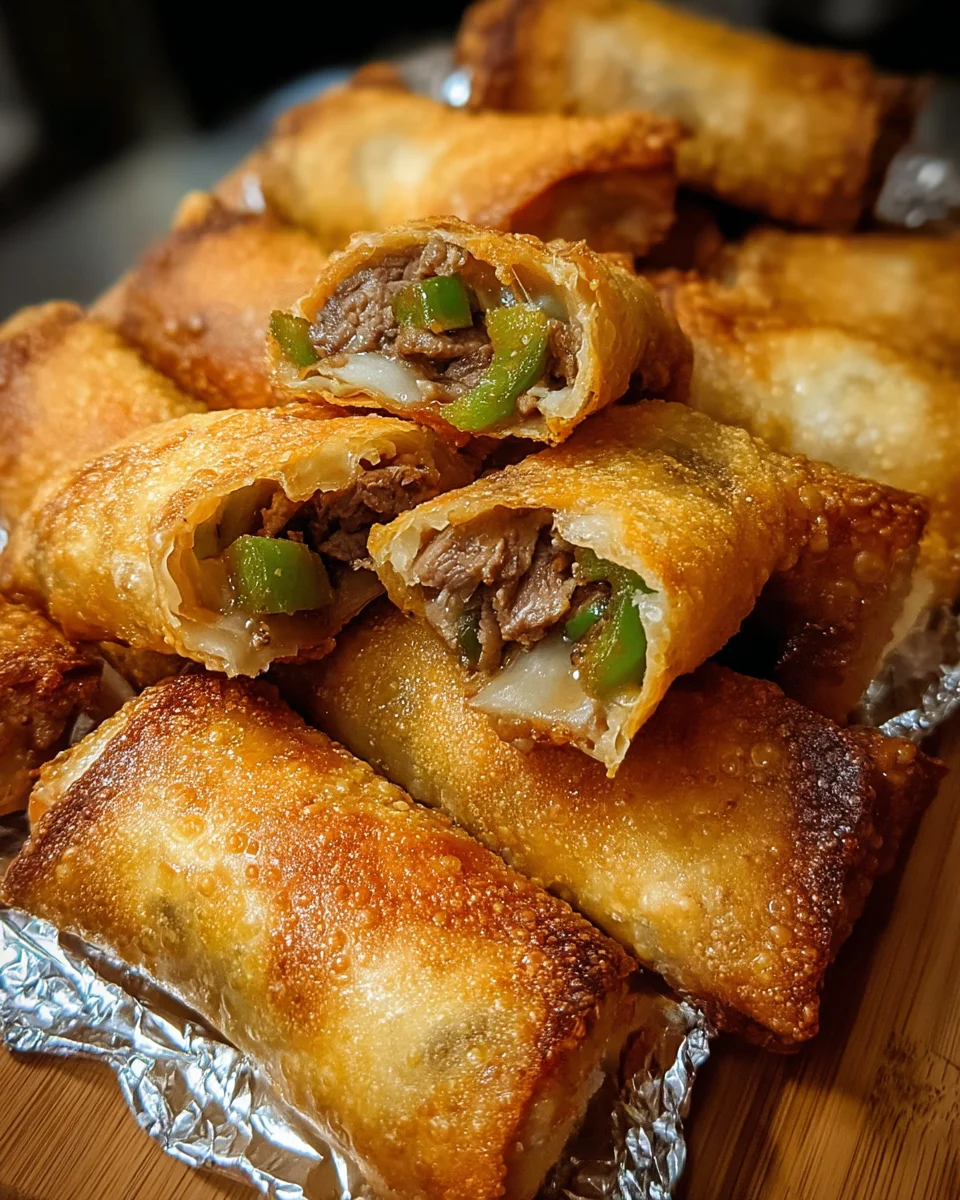 Philly Cheesesteak Egg Roll