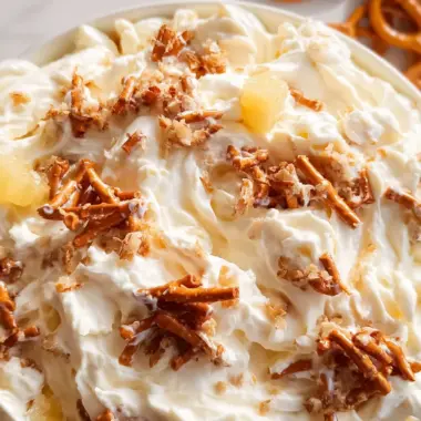 Pineapple Pretzel Fluff Salad