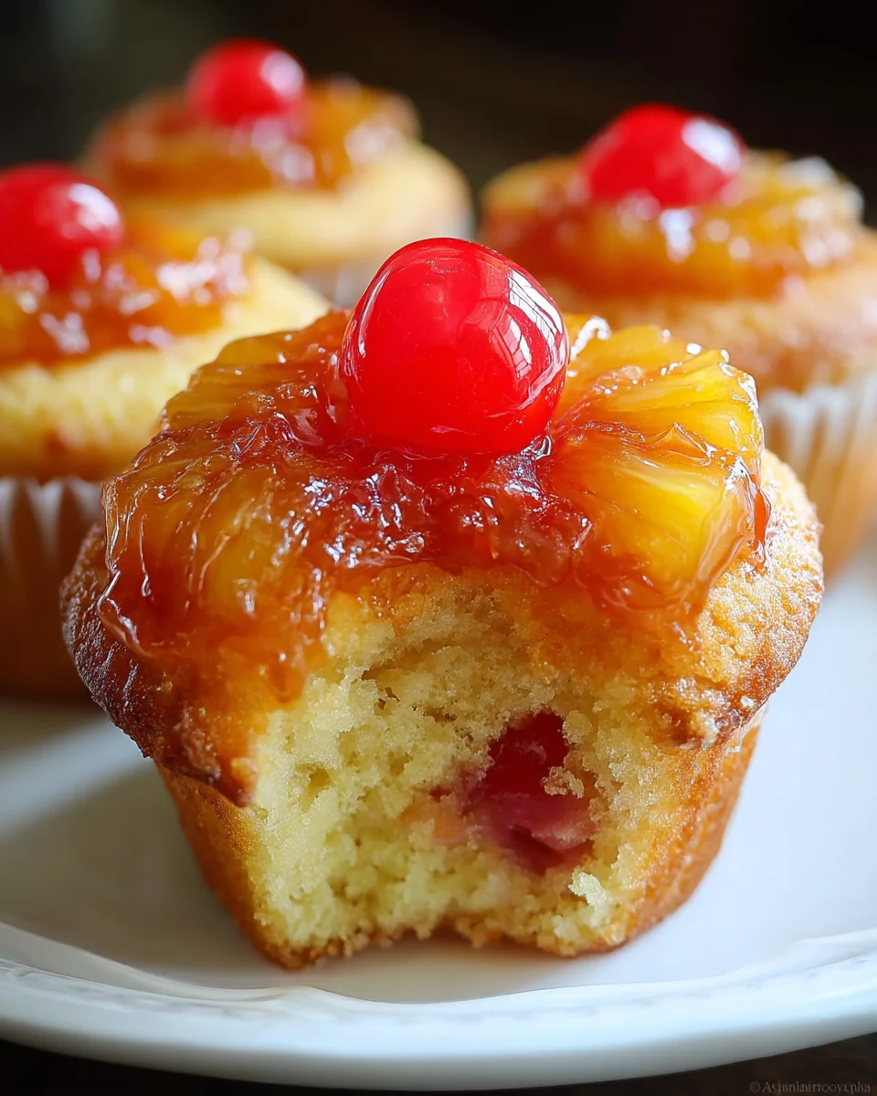 Pineapple Upside Down Cupcakes