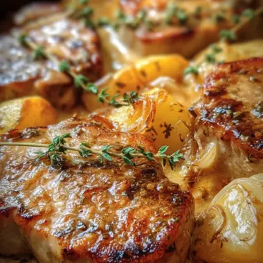 Pork Chops With Scalloped Potatoes