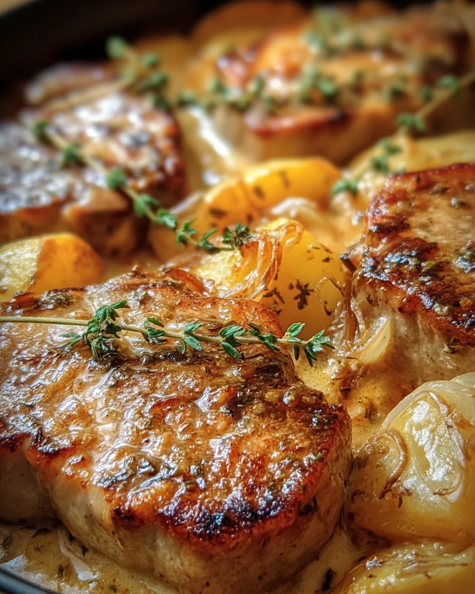 Pork Chops With Scalloped Potatoes