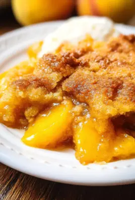 Ridiculously Easy Peach Cobbler
