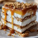 Ritz Cracker Salted Caramel Icebox Cake