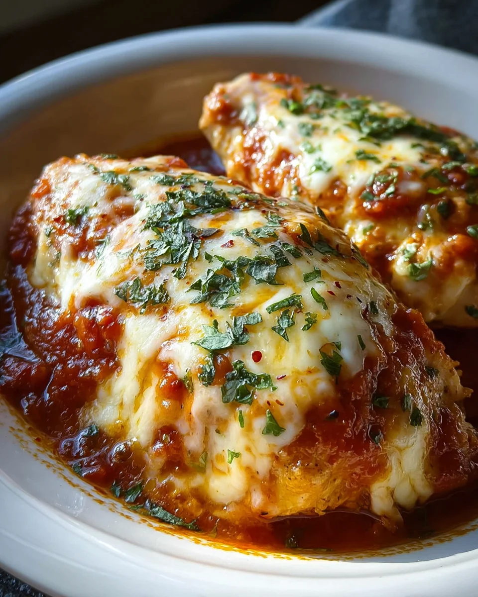 Slow Cooker Cheesy Mozzarella Chicken