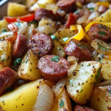 Smoked Sausage And Potato Bake