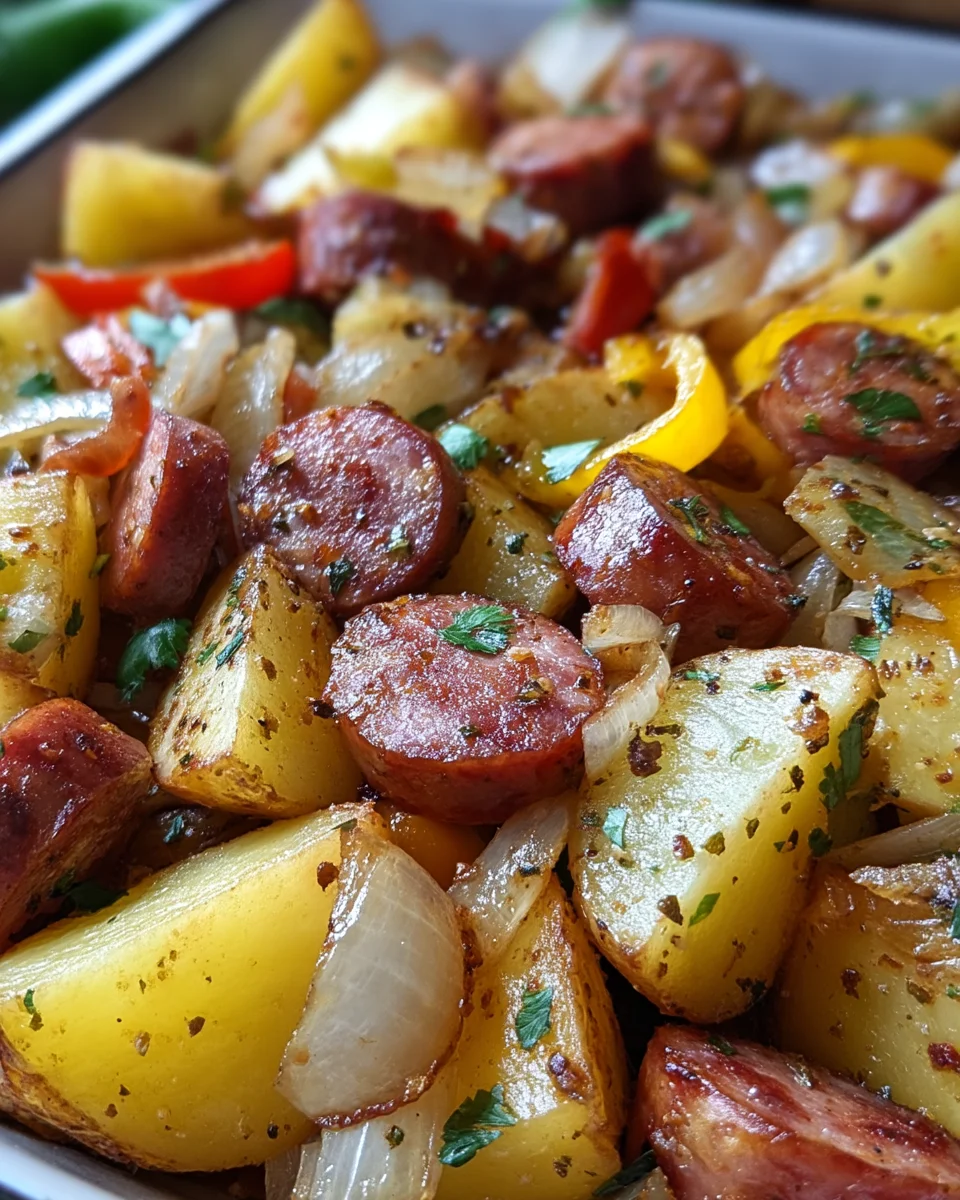 Smoked Sausage And Potato Bake