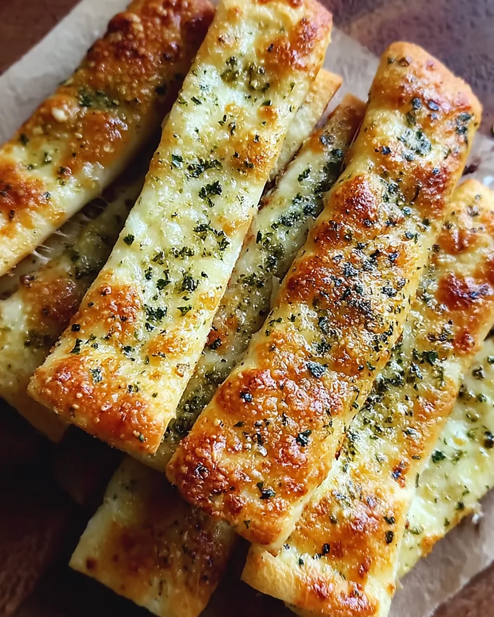 Sourdough Cheesy Breadsticks