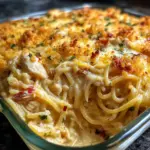 Spicy Southern Cheesy Chicken Spaghetti Casserole