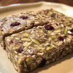 Pistachio Cranberry Coconut Energy Bars