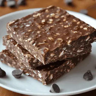 No-Bake Chocolate Chia Oat Bars