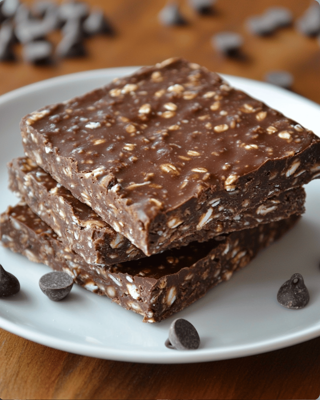 No-Bake Chocolate Chia Oat Bars