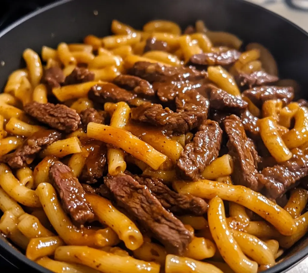 Smoky Honey BBQ Steak Pasta