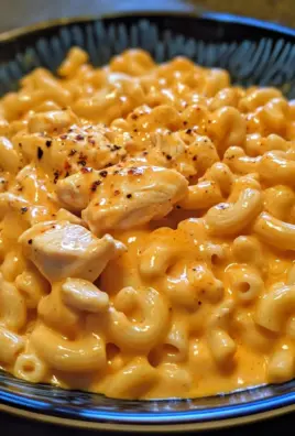 Creamy Buffalo Chicken Macaroni Skillet