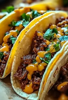 Garlic Butter Honey BBQ Beef Tacos