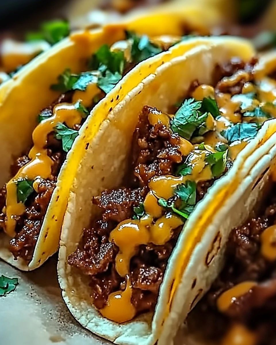 Garlic Butter Honey BBQ Beef Tacos