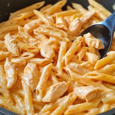 One-Pot Buffalo Ranch Chicken Penne