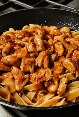 cooking pasta in a skillet
