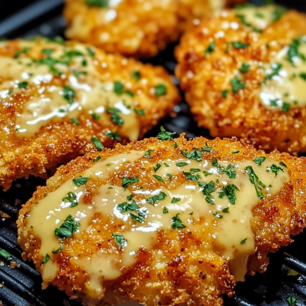 Air Fryer Crispy Garlic Parmesan Chicken 2