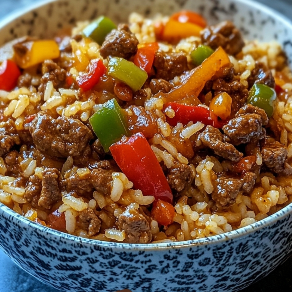 Beef and Pepper Rice Bowl 2