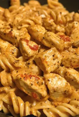 Cajun Cream Cheese Chicken Pasta Bake