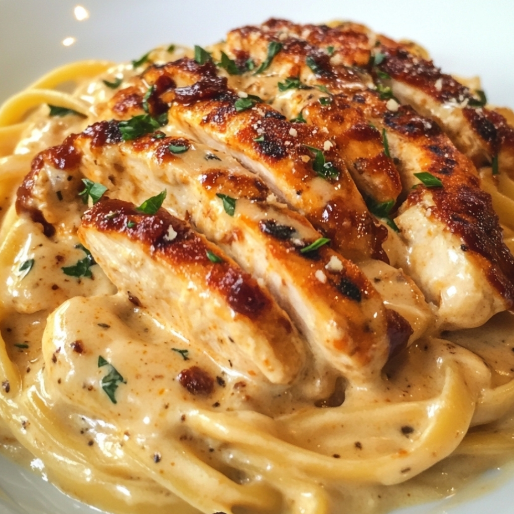 Creamy Cheddar BBQ Ranch Chicken Alfredo 2