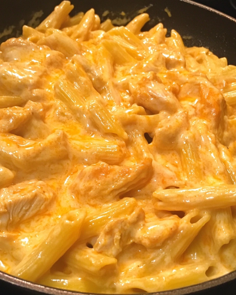 Skillet for Dinner – Cheesy Buffalo Chicken & Pasta
