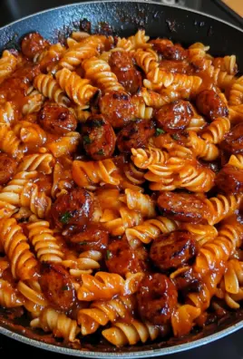 Sweet Chili BBQ Sausage Pasta Skillet