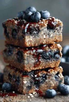 Blueberry Muffin Protein Squares