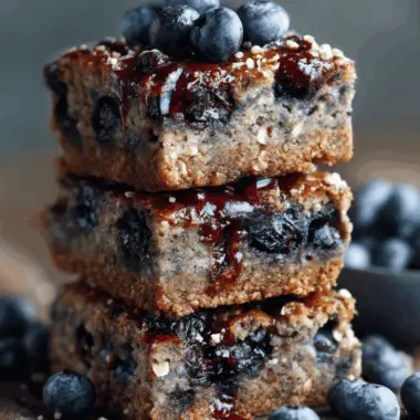 Blueberry Muffin Protein Squares