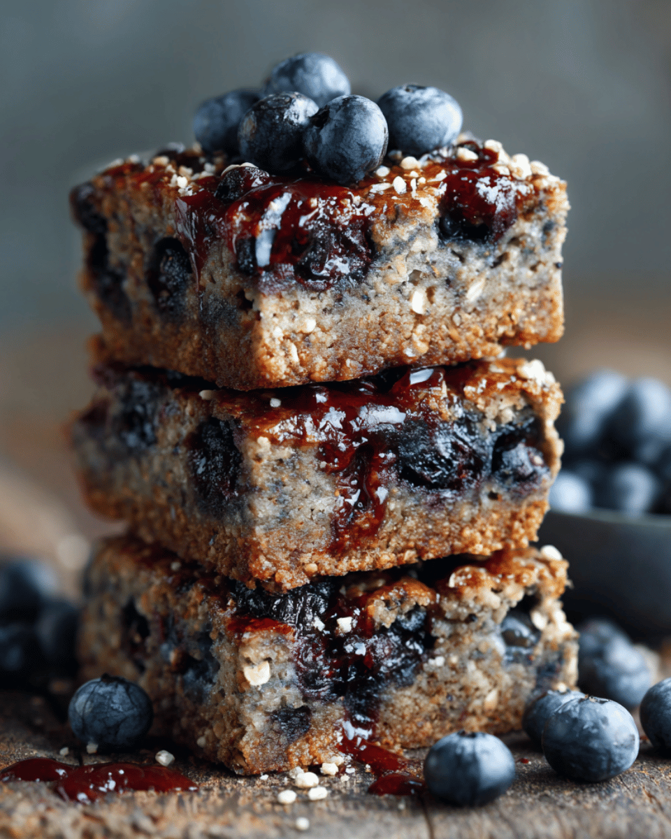 Blueberry Muffin Protein Squares