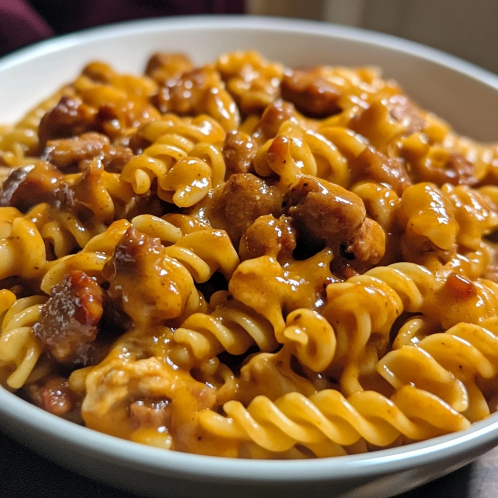 BBQ Ranch Chicken Sausage Pasta 1