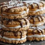 No-Bake Peanut Butter Oatmeal Sandwich Cookies