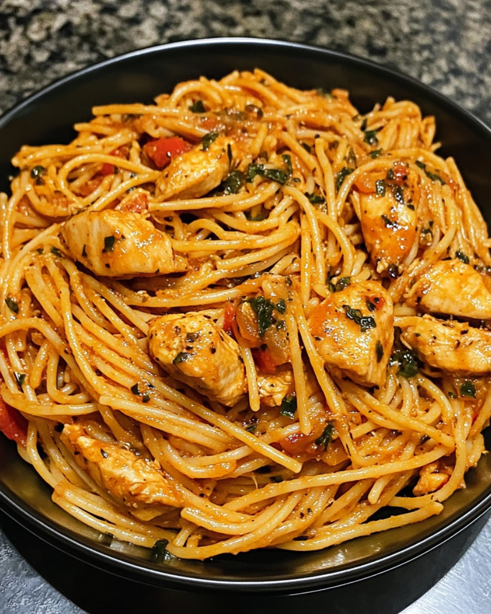 Bold Smoky Cajun Chicken Spaghetti 2