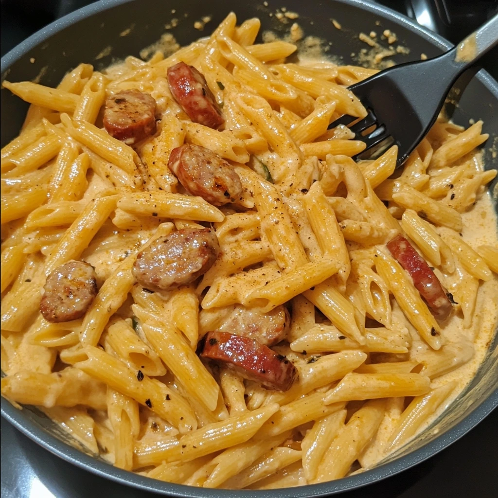 Creamy Bold Smoky Cajun Sausage Penne 2