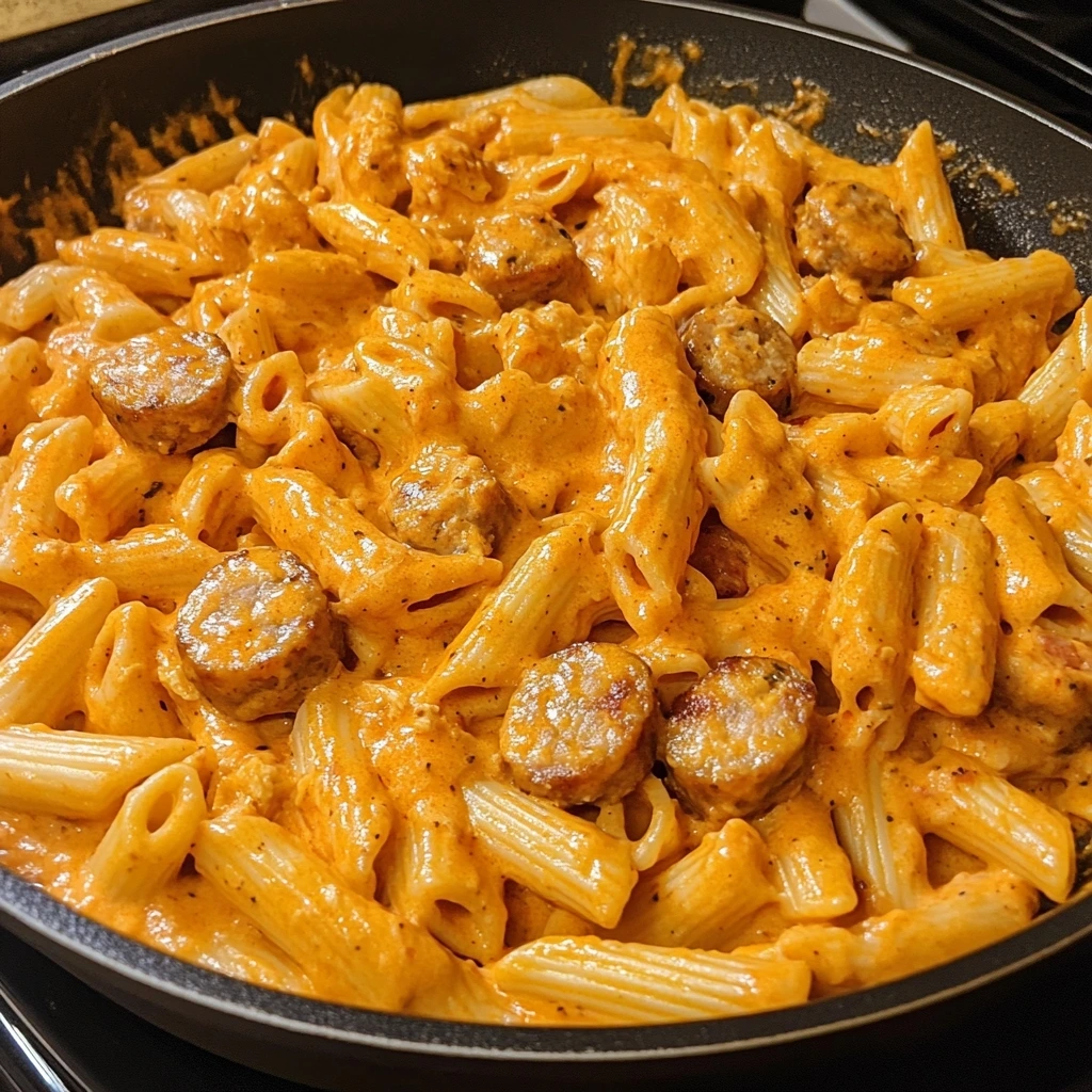 Creamy Buffalo Chicken Sausage Pasta 2