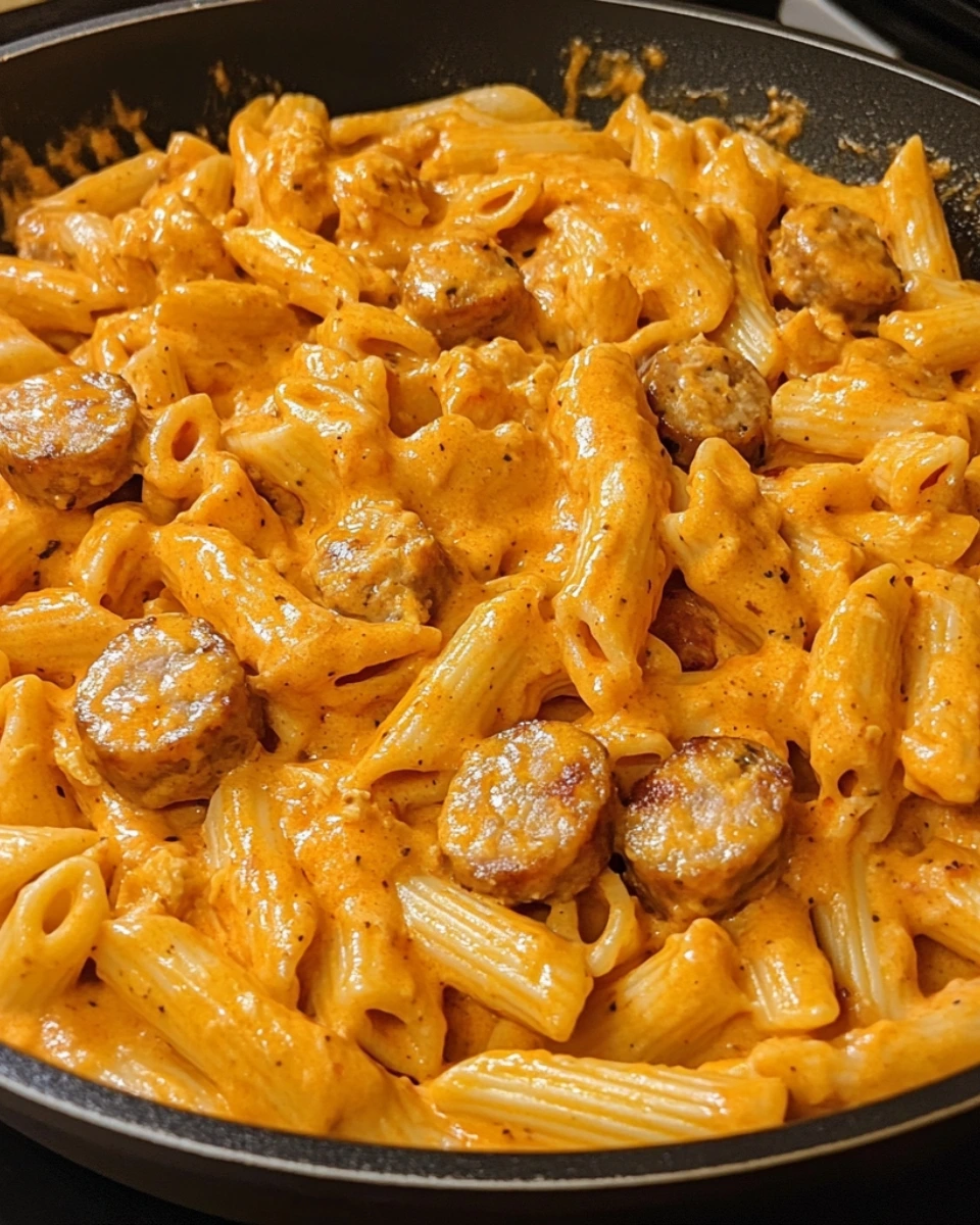 Creamy Buffalo Chicken Sausage Pasta 3