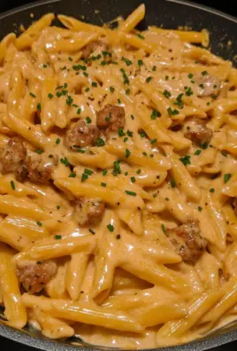 Creamy Buffalo Ranch Sausage Penne 2