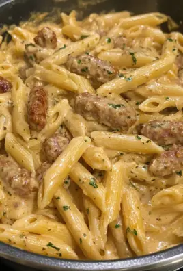 Creamy Garlic Butter Cajun Sausage Penne 2