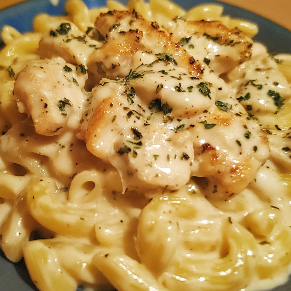 Creamy Garlic Herb Chicken Mac 1
