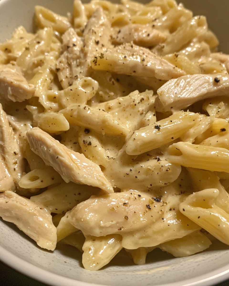 Creamy Garlic Parmesan Honey Chicken Pasta