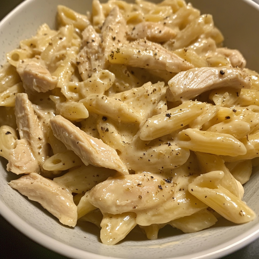 Creamy Garlic Parmesan Honey Chicken Pasta 1