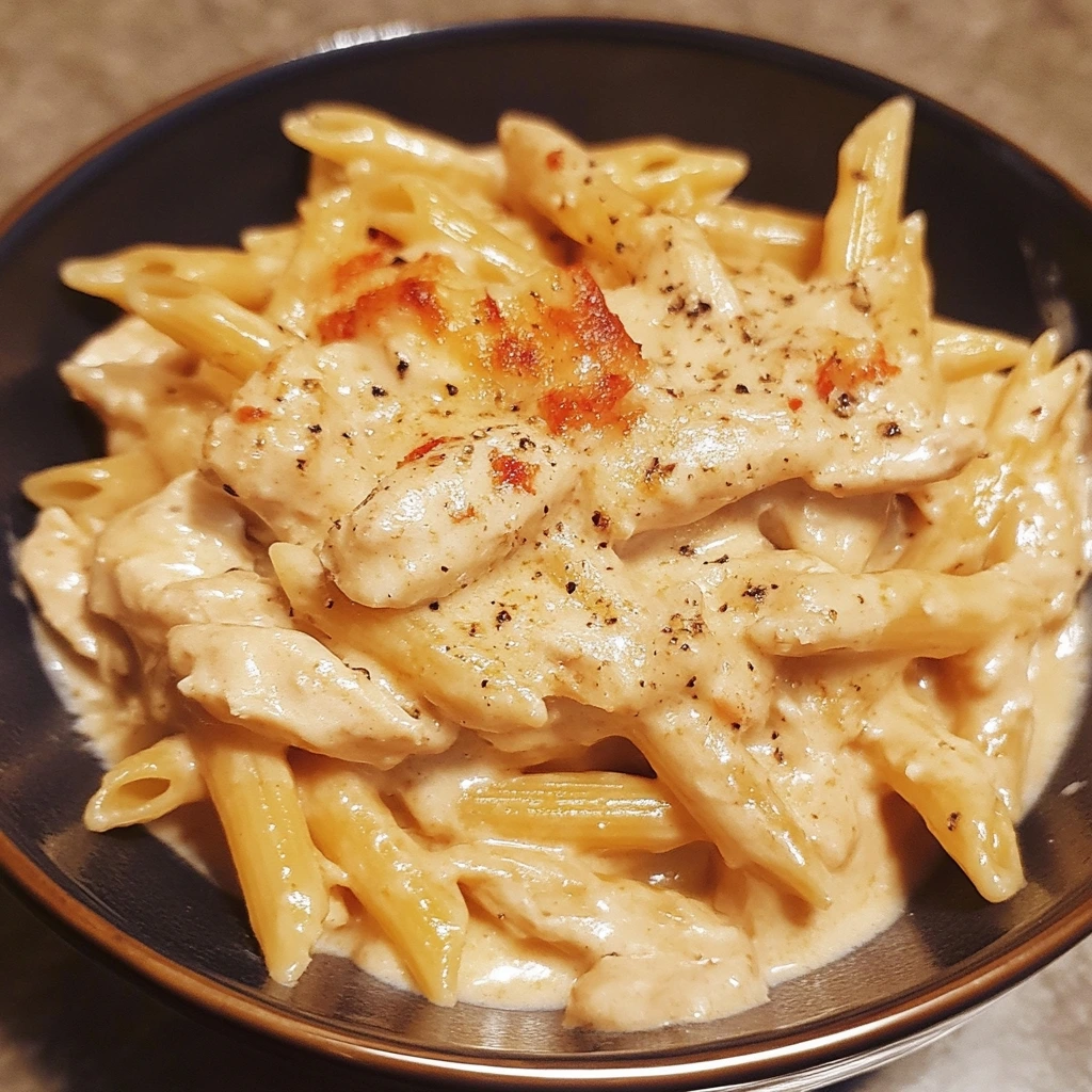 Creamy Garlic Pepper Jack Chicken Penne 2