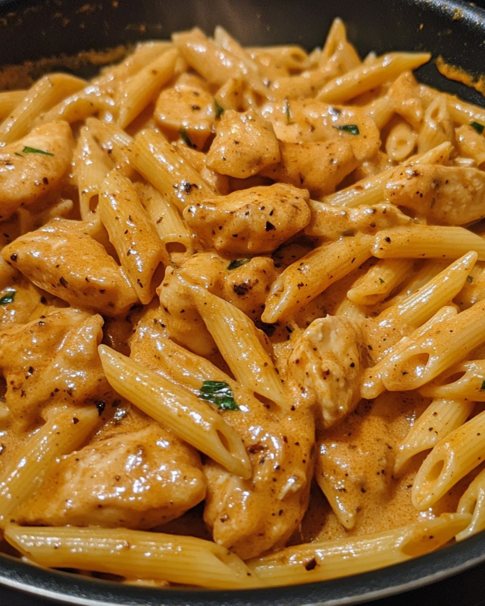 Creamy Spicy Cajun Garlic Butter Chicken Penne 2