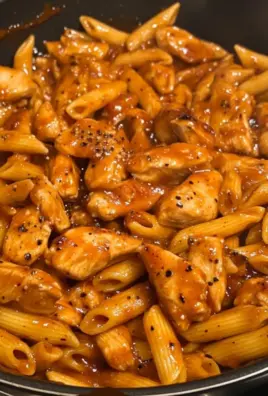One Pan Tangy Honey BBQ Chicken Penne