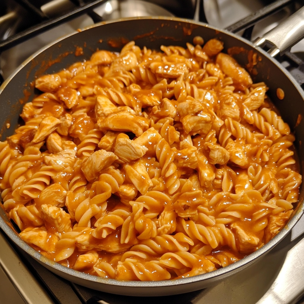 One Pot Bold Honey BBQ Chicken Pasta 2 1
