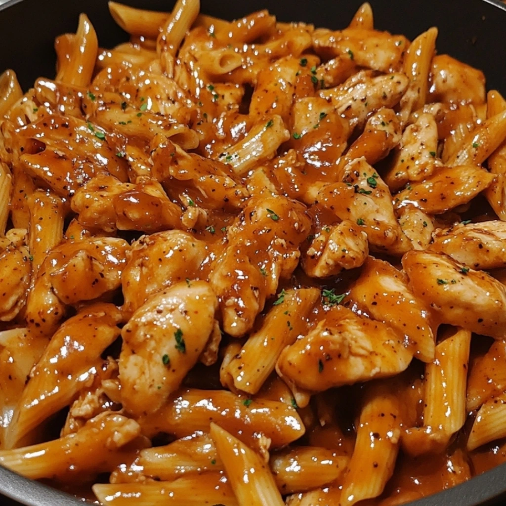 One Pot Bold Honey BBQ Chicken Pasta 2