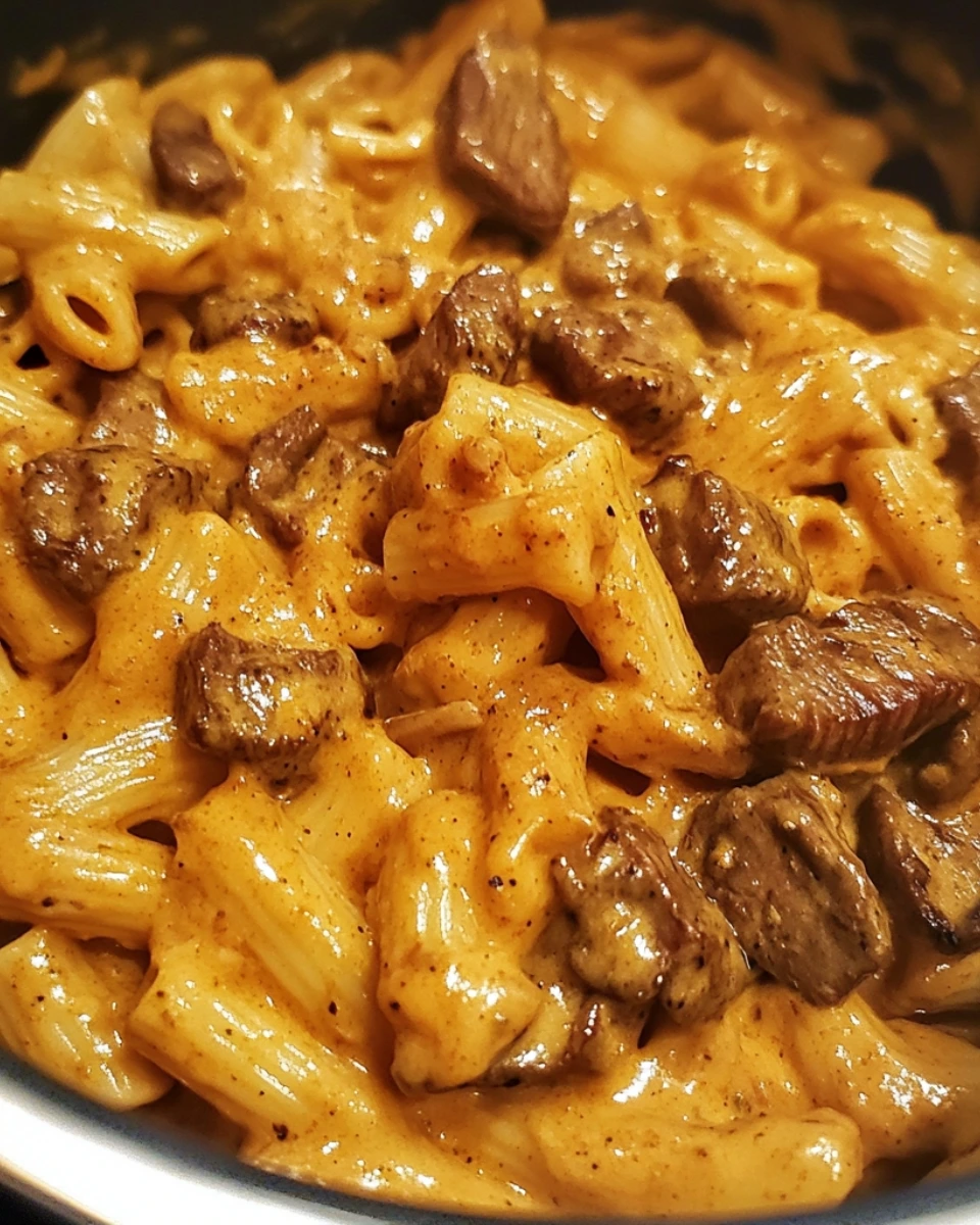 One Pot Creamy Buffalo Chipotle Steak Pasta 2