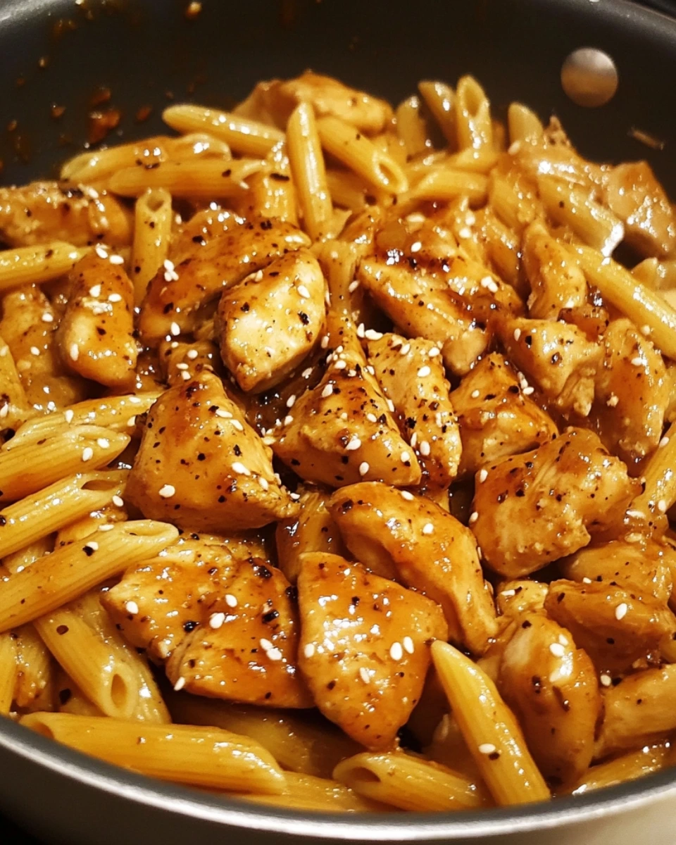 One Pot Honey Garlic Chicken Penne 2