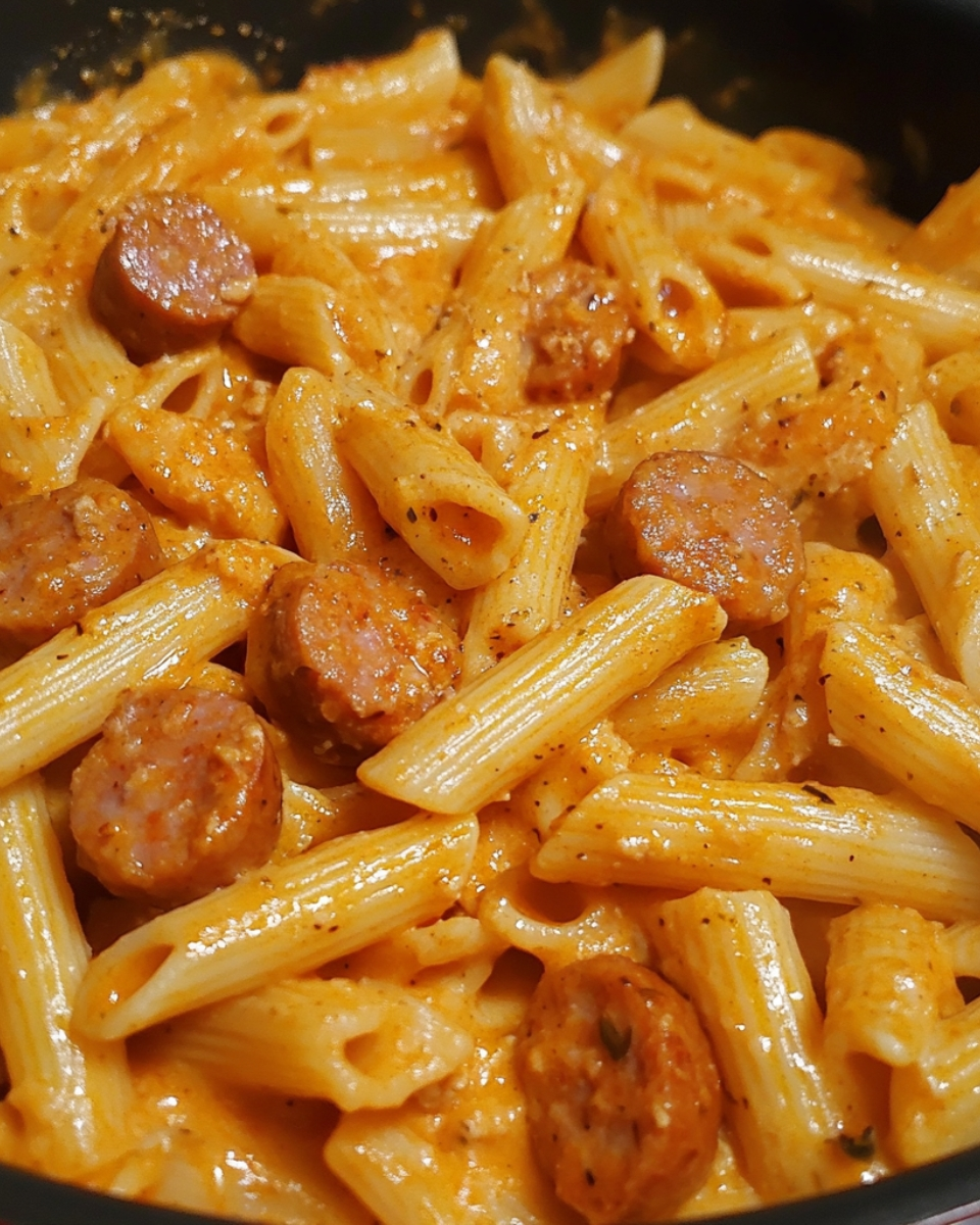 One Pot Spicy Cajun Ranch Sausage Pasta 2