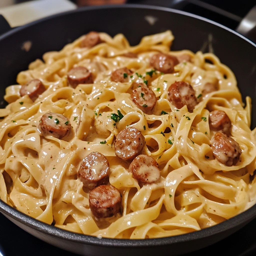 One Pot Spicy Cajun Sausage Alfredo 1
